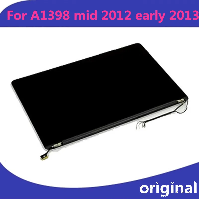 100% Tested Working original For Apple Macbook Pro Retina 15'' A1398 Full LCD Display Screen Assembly 2012 MC975 MC976