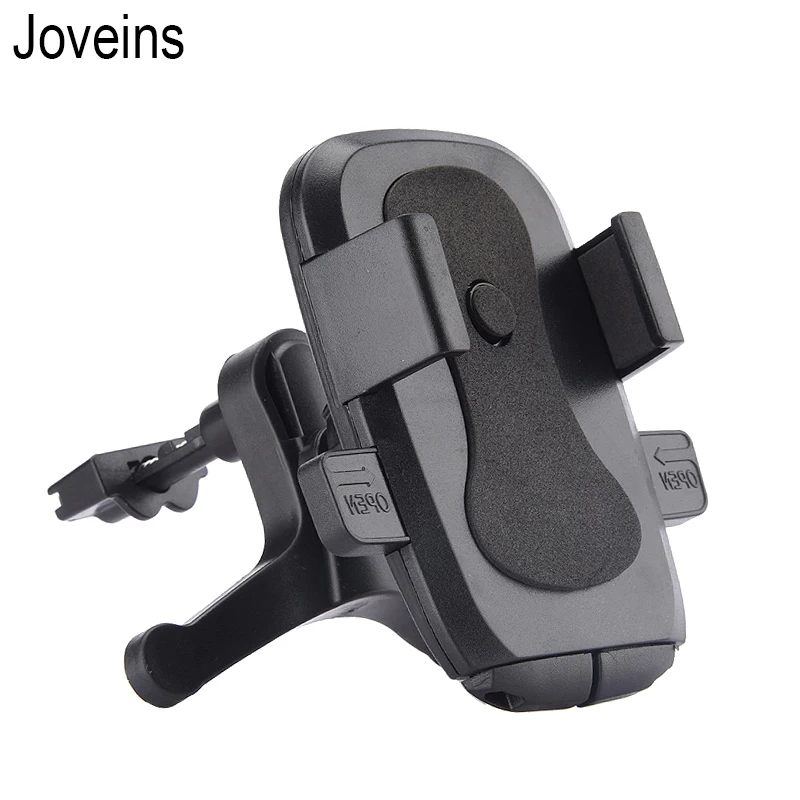 JOVEINS Универсальный автомобильный держатель, регулируемый держатель на вентиляционное отверстие, подставка для смартфона iPhone X 8 7 Plus Galaxy S9 Plus redmi - Цвет: BLACK