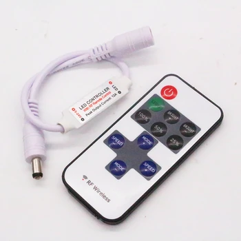 

new Mini RF Remote Controller Wireless Led Led Dimmer Controller For Single Color Light Strip SMD5630 SMD5050 SMD3528