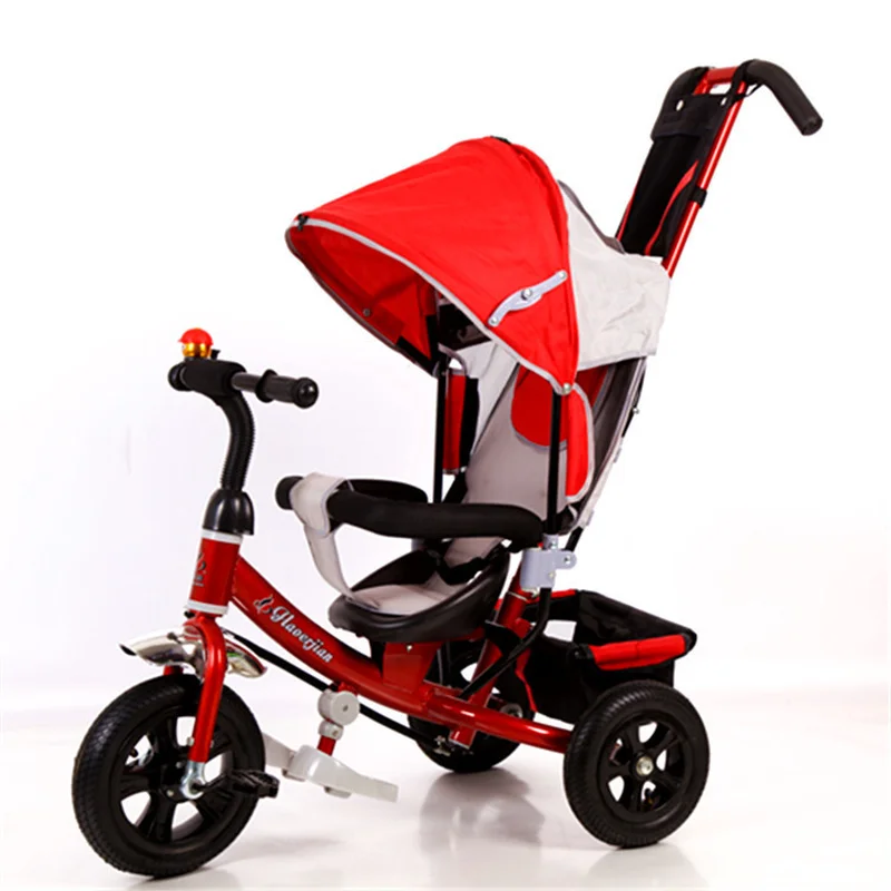

Multifunctional pedicab children's three-wheeled trolley baby stroller infant bicycle child tricycle booster seat