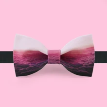 Повседневные мужчин новая женская мода дизайн бантом Повседневная торжественное платье костюм галстук-бабочка красные облака