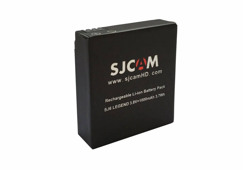 SJCAM 2 шт. SJ6 батареи 3,8 в 1000 мАч аккумуляторная батарея+ двойное зарядное устройство для SJCAM SJ6 Legend аксессуары для спортивной экшн-камеры