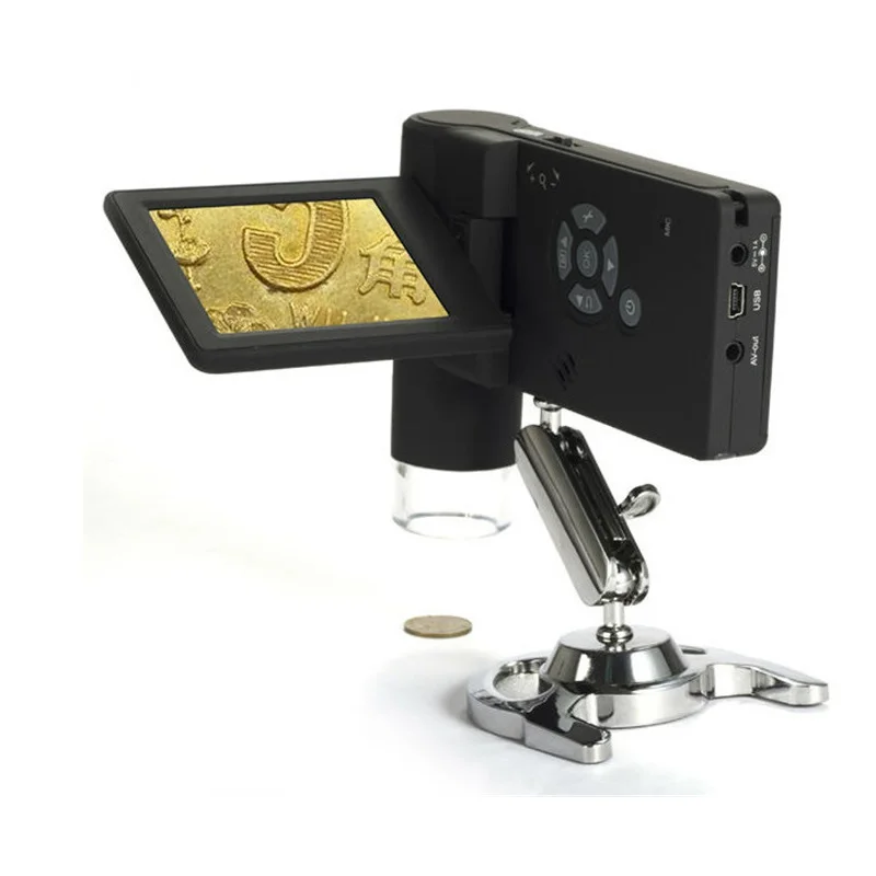 

Professional 500X Handheld Digital Microscope Real 5.0MP 3" LCD Display With 8 LED Support USB SD Card Photo and Video Capture