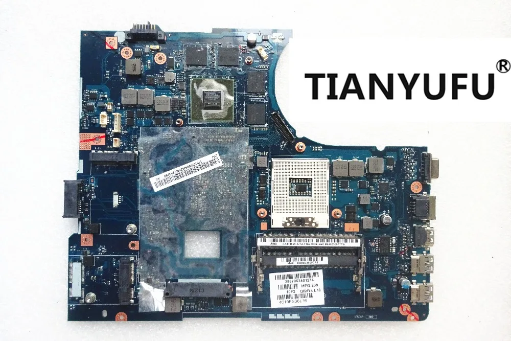 

Y580 motherboard GTX660M 2G HM76 DDR3 QIWY4 LA-8002P 90001314 Free shipping For LENOVO Y580 Laptop Motherboard tested 100% work