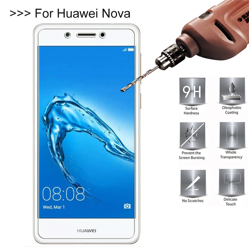 

2.5D 0.26mm 9H Premium Tempered Glass For Huawei Nova 5.0" Screen Protector Toughened Protective Film For Huawei Nova CAZ-AL10