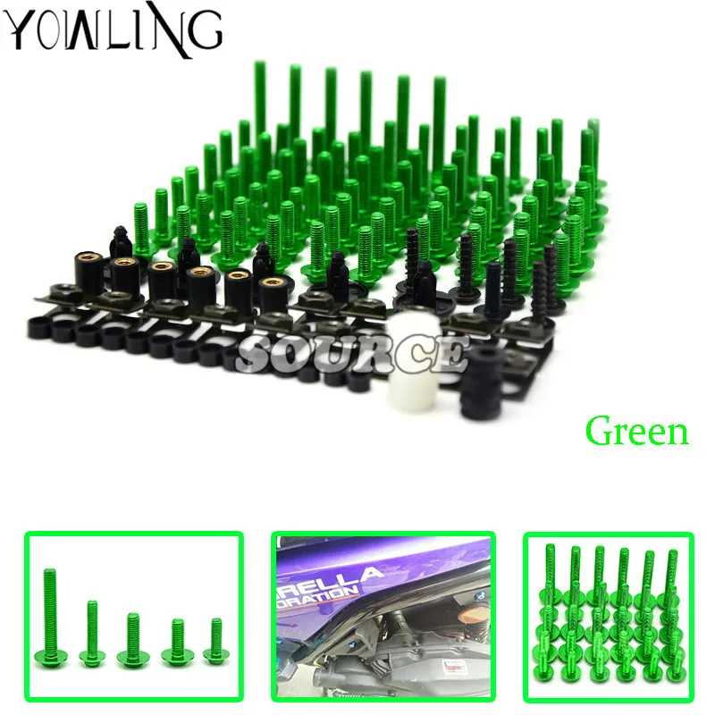 

Universal CNC Motorcycle Accessories Fairing Bolts Kit Body Fastener Clips Screws For KAWASAKI Z750R Z750 Z800/Z800 ABS Z1000
