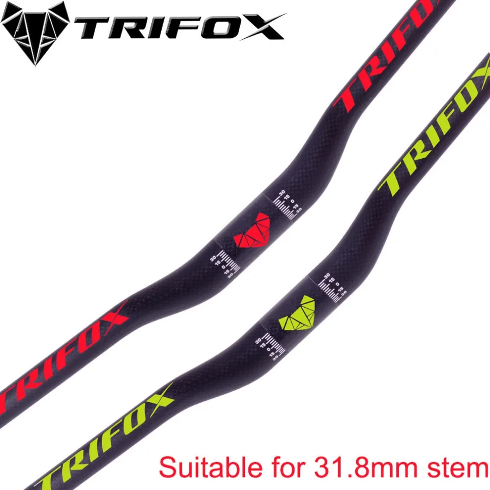 Carbon Fiber Total MTB Bike Riser Handlebars Suitable for 31.8mm Stem 740mmT700 3K matt bicycle handlebar | Спорт и развлечения