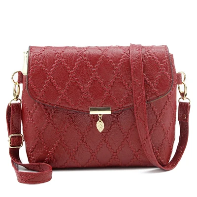 Новые маленькие сумки, женская кожаная мини-сумка на плечо, сумка через плечо, женская сумка-мессенджер, длинный ремень, женский клатч - Цвет: jujube red