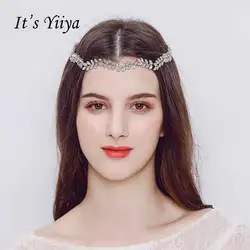 Это Yiiya Новый Однотонная одежда Вечерние оголовье свадебные аксессуары невесты простой Jewelryl Головные уборы PJ058