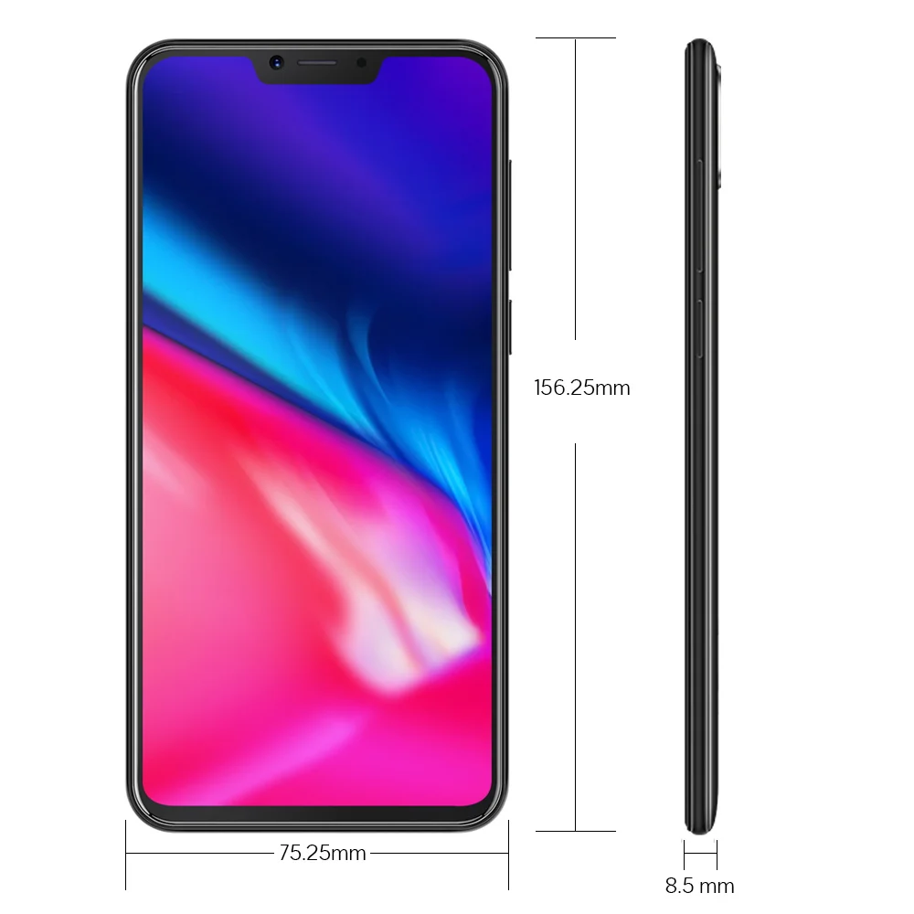 Cubot P20 4 GB + 64 GB Android 8,0 19:9 6,18 \