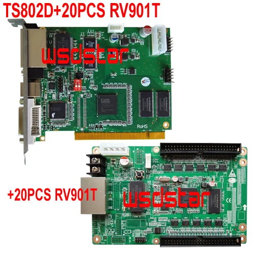 TS802D + 20 шт RV901T поддержка P1 P1.2 P1.6 P1.8 P2 P2.5 P3 P3.91 P4 P4.81 P5 P6 P7.62 P8 P10 P12 светодиодный дисплей