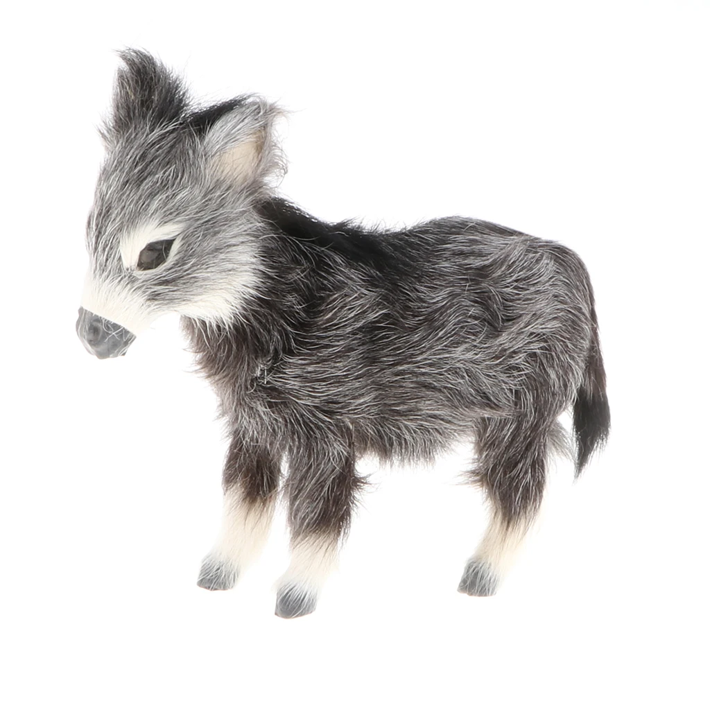 Realistic Burro Statue, Simulation Animal Model Toy for Kids, Educational Toy, Birthday Gift
