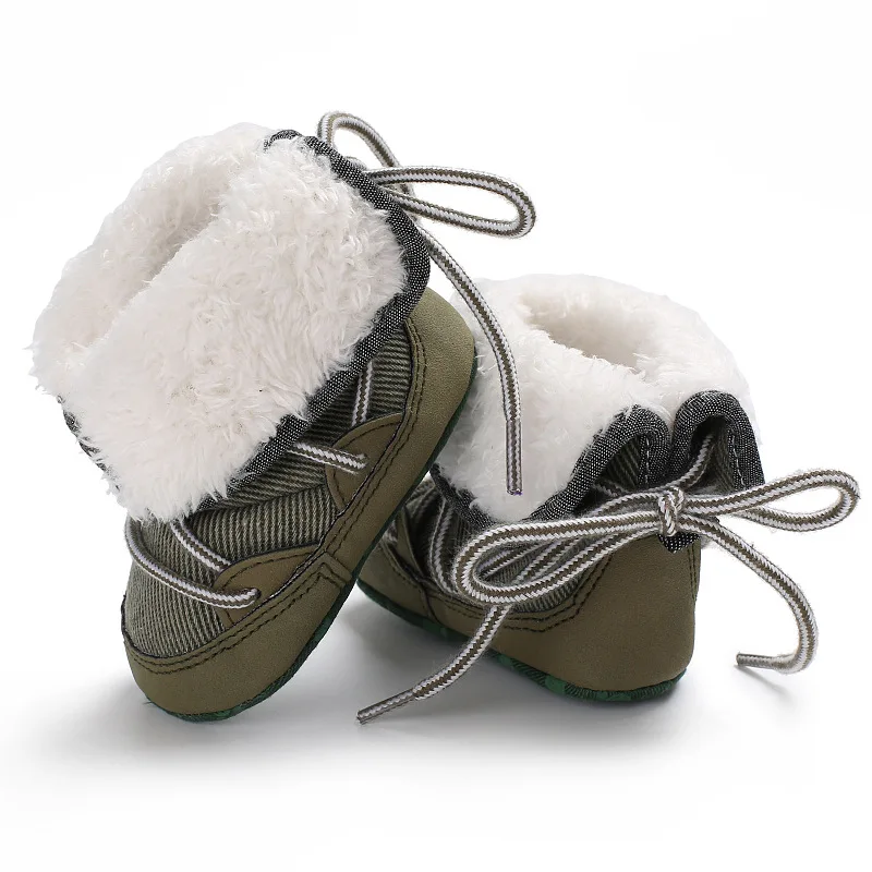 Joyo Roy Warm Baby Boy Winter Snow Boots Lace Up Soft Sole Shoes Infant Toddler Kid 0 18 Month