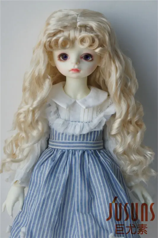 JD276 23-25CM BJD synthetic mohair wigs Blyth Princess Long Curly doll hair 9-10inch doll wig American girl doll wigs JD276 23-25CM BJD synthetic mohair wigs Blyth Princess Long Curly doll hair 9-10inch doll wig American girl doll wigs