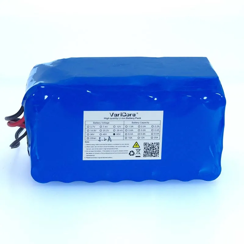 VariCore 16S2P 60v5. 2Ah 18650 литий ионный аккумулятор 67 2 v 5200 mah скачать Ebike Электрический