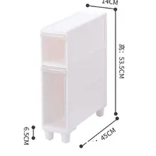 Горячая PP материал стеллаж для ящика 14 см ширина узкий шов стеллаж для хранения пластмассовый Туалет тип ящика шкафчик