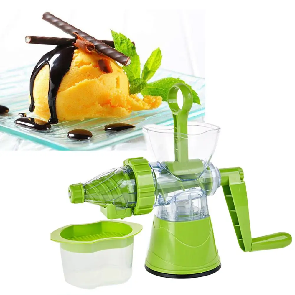 

Multifunctional Manual Fruit Ice Cream Machine Crank Juicer Extractor Squeezer Manual Juicers