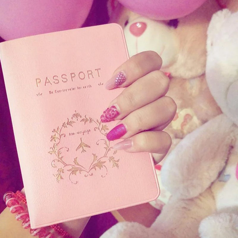 

New Fashion Couples Passport Cover Travel Business Passport Holder PVC Card /ID Holders Passport Package