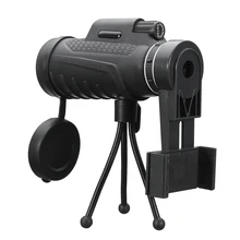 Universal 40X60 HD Zoom Lens Two Types Waterproof Monocular Telescope Lens + Tripod + Clip for iPhone Android Mobile Phones