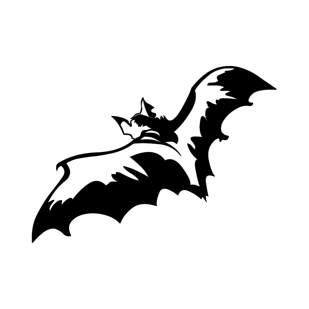 

11*15cm Flying Bat Vinyl Car Wrap Funny Car Window Bumper Novelty JDM Drift Vinyl Decor Decal Stickers