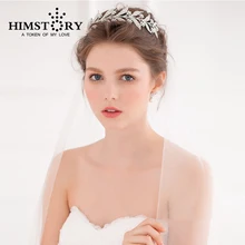 Rhinestone Branches Flower Wedding Tiara Crown Silver Bridal Hair Accessories Hair Jewelry