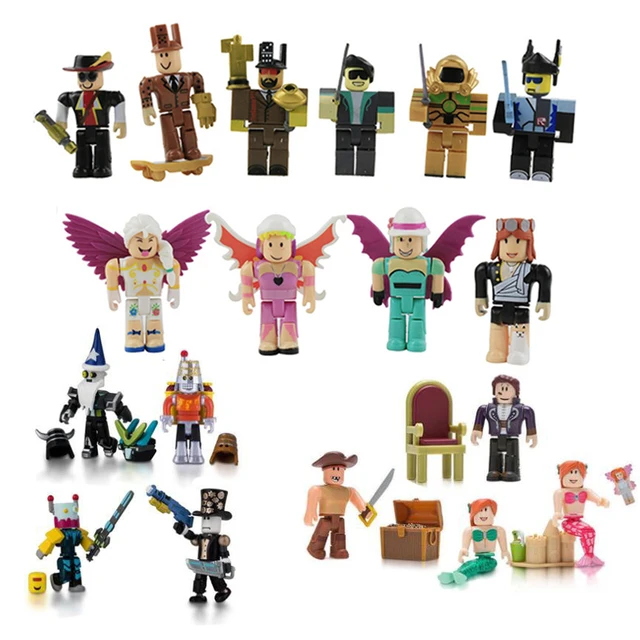 roblox neverland lagoon toy figure 6 pack roblox robot riot mix and