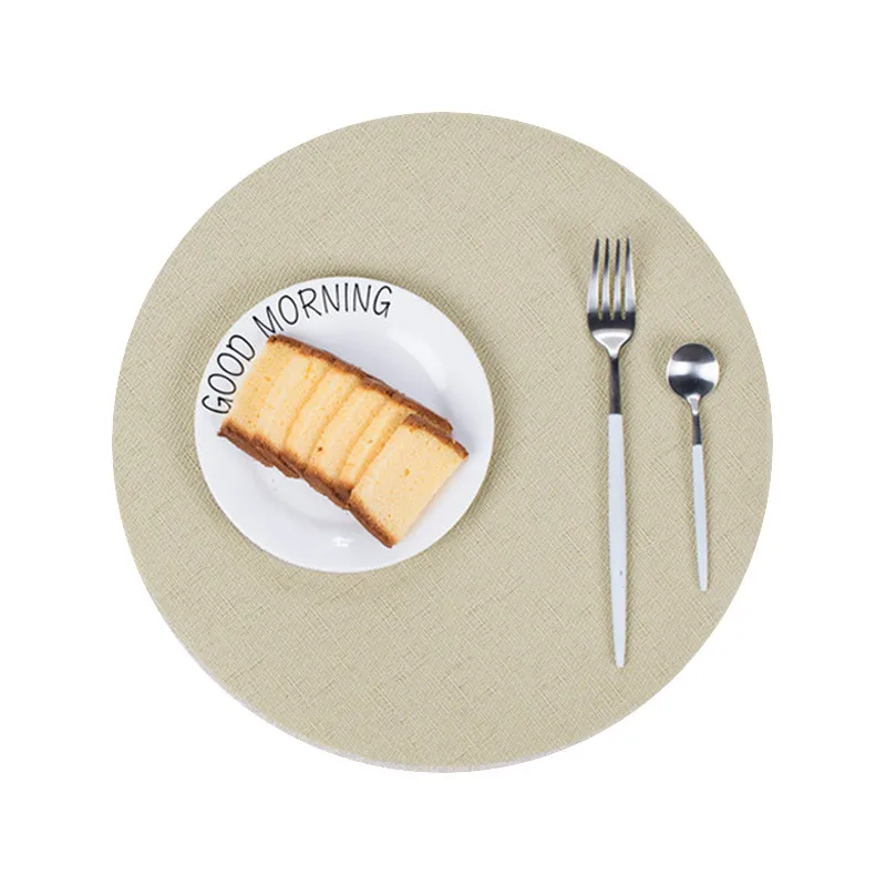 جولة الجدول حصيرة تحديد الموقع عاء الوقايات البلاستيكية كأس حصيرة شرب كوستر تحديد الموقع طاولة طعام الديكور اكسسوارات المطبخ للماء