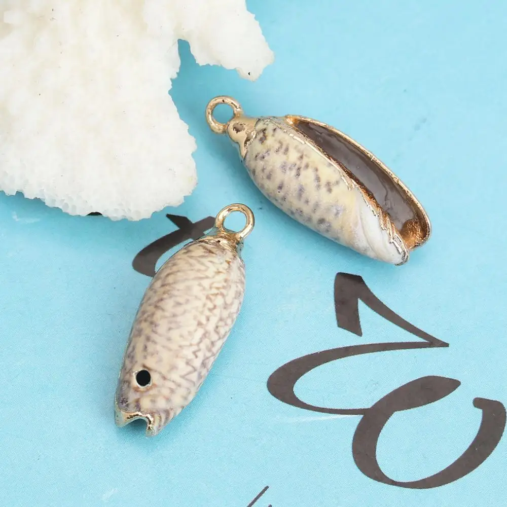 DoreenBeads модная подвеска из натуральной раковины/в виде морской улитки белый для самодельных ювелирных изделий Подвески Аксессуары Компоненты, 3 шт