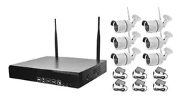 8ch 1080 P Full HD Беспроводной NVR комплект WI-FI CCTV Системы открытый Водонепроницаемый 6 шт. 1080 P IP Камера безопасности наблюдения комплект