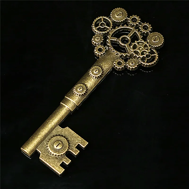 9 шт. Большой Антикварный старинный старый латунный скелет ключи много шкаф баррель замок ожерелье кулон Декор DIY ювелирные изделия