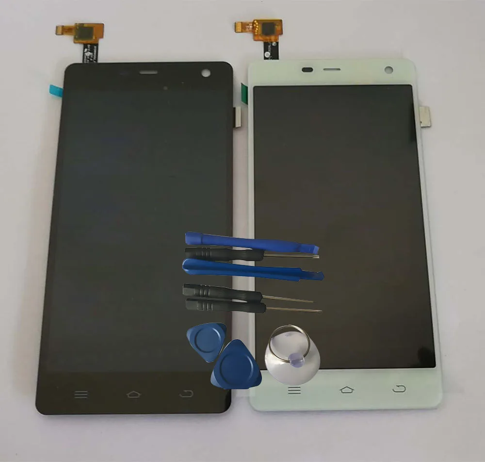 

RYKKZ For For THL 5000 LCD Display With Touch Screen Digitizer Assembly Replacement With Tools+3M Sticker