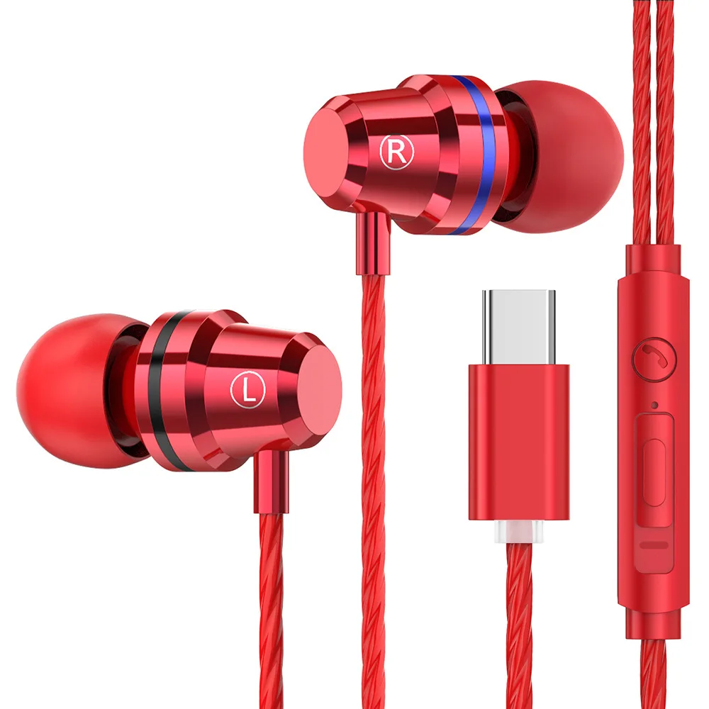 USB Type C наушники с микрофоном для Xiaomi note3 Nubia z17 6 Mix 2s Samsung Typec гарнитура стерео