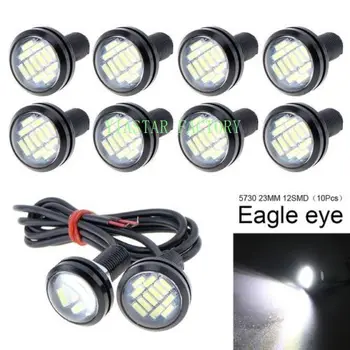 

10pcs 23mm 4014 12SMD LED Eagle Eye Light High Power 12V Auto Fog DRL Bulb Reverse Backup Corner Stop Tail Parking Signal Lamp