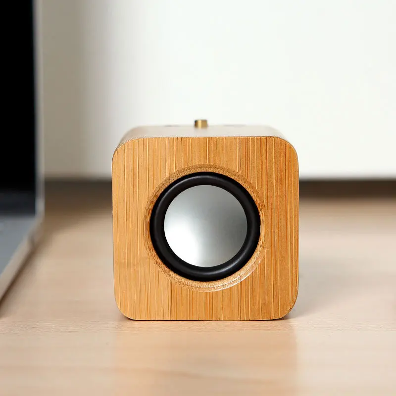 Techase Bamboo Mini Bluetooth Динамик проводной+ Беспроводной Портативный Колонки Поддержка Телефонный звонок 3.5 мм Aux С микрофоном басов