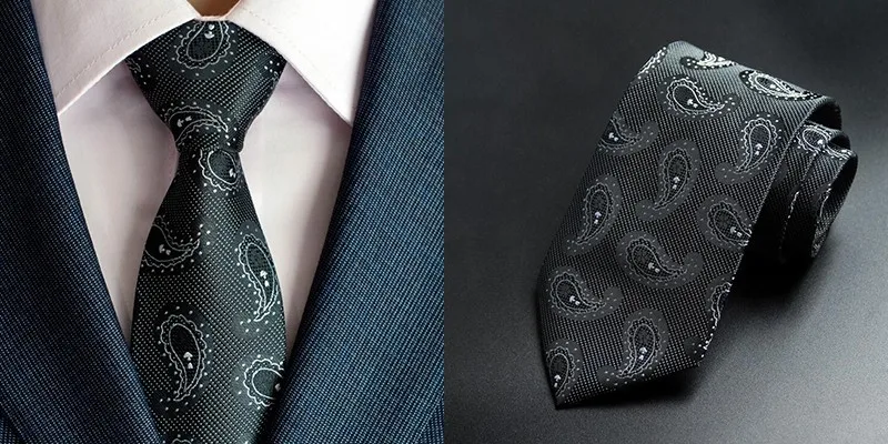 Новое поступление, галстуки с пейсли для мужчин, классические шелковые жаккардовые переплетенные свадебные галстуки на шею, деловые галстуки, 8 см, Corbatas Hombre