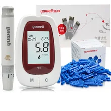 Лидер продаж Yuwell 740, глюкометр для измерения уровня глюкозы в крови глюкометр для измерения уровня сахара в крови, метр монитор для измерения уровня сахара в крови, тестер устройство для выявления диабета