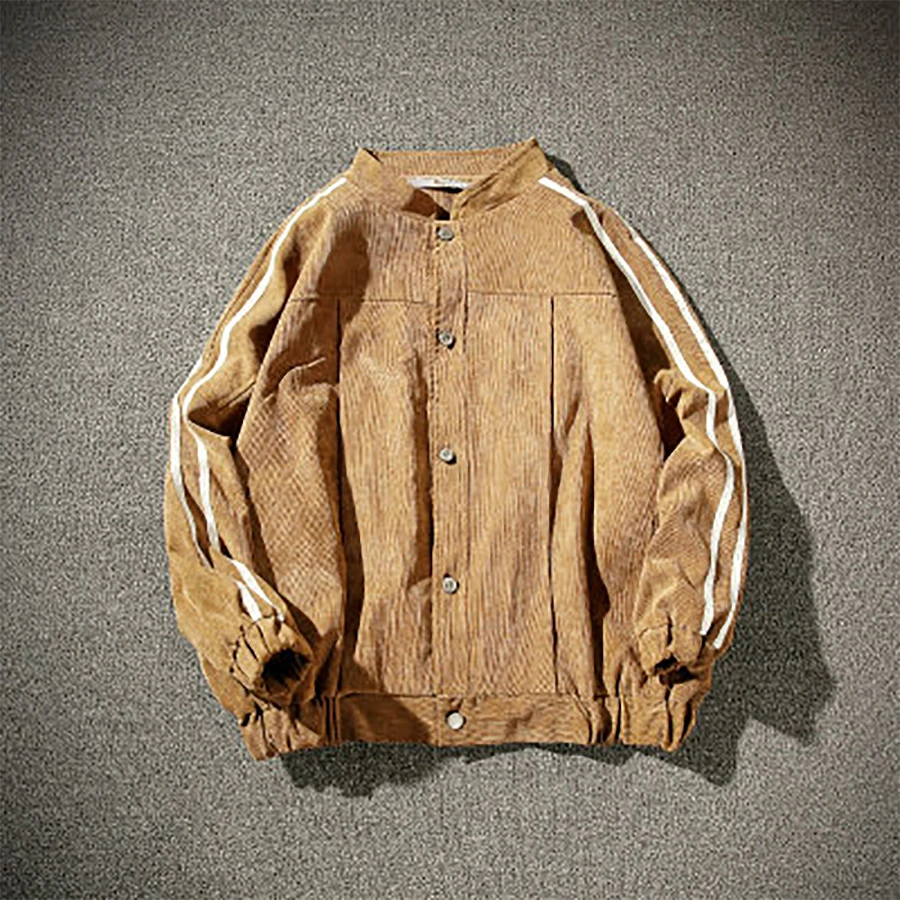 Куртка бомбер мужская винтажная Anorak уличная японская Вельветовая с воротником
