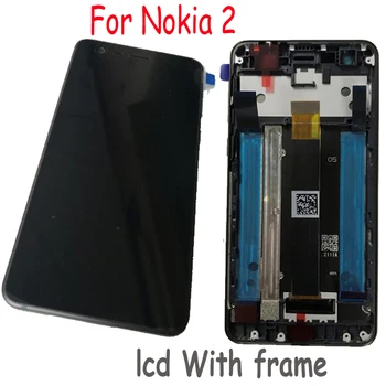 

100% Tested Working LCD Display Touch Screen Digitizer Sensor Assembly + Frame For Nokia 2 N2 TA-1029 TA-1035 TA-1007 TA-1023