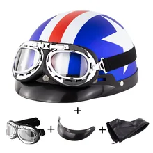 Personalized Skull Motorcycle Helmet Harley Retro Motor bike