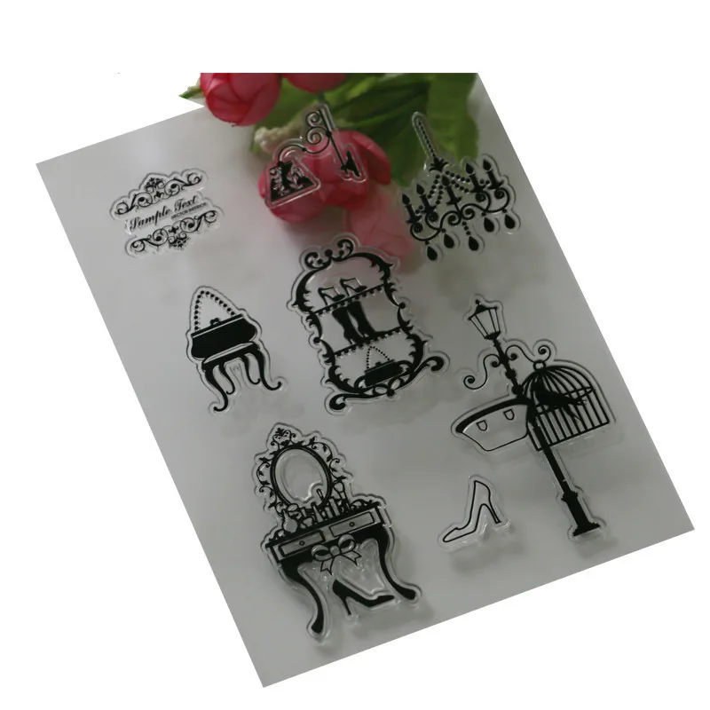 Новое поступление 1 шт. мебель серии скрапбукинга DIY фото открытки в альбом прозрачные акриловые силиконовые резиновые прозрачные штампы лист