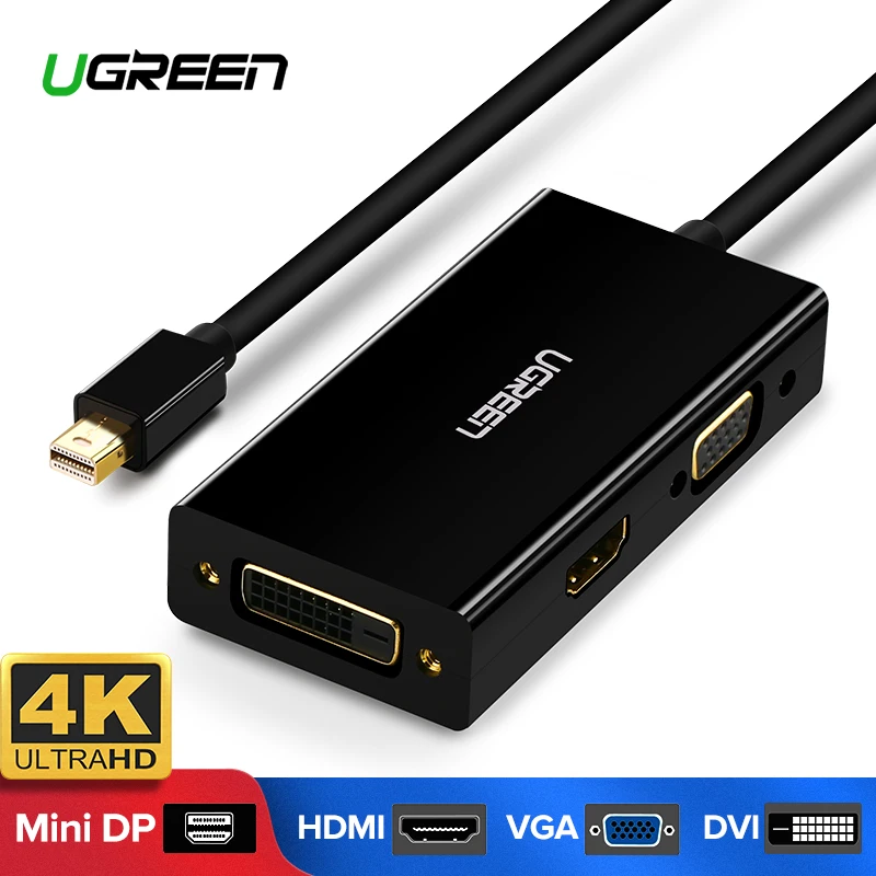 Ugreen Mini DisplayPort to HDMI VGA DVI Adapter Thunderbolt 2 HDMI Converter Mini DP Cable for Surface Pro 4 Mini DisplayPort цена Ugreen Mini DisplayPort to HDMI VGA DVI Adapter Thunderbolt 2 HDMI Converter Mini DP Cable for Surface Pro 4 Mini DisplayPort цены онлайн