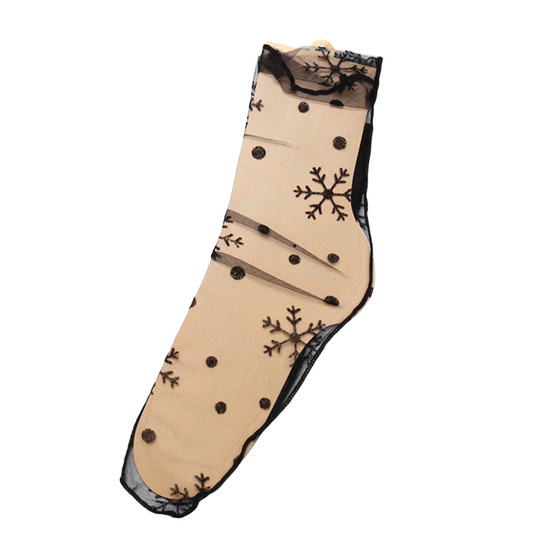 Летняя Сексуальная кружевная Цветочная сетка в стиле ретро, женские носки для девочек, эластичные модные женские мягкие короткие носки, женские прозрачные шелковые ультратонкий носок - Цвет: Snowflake
