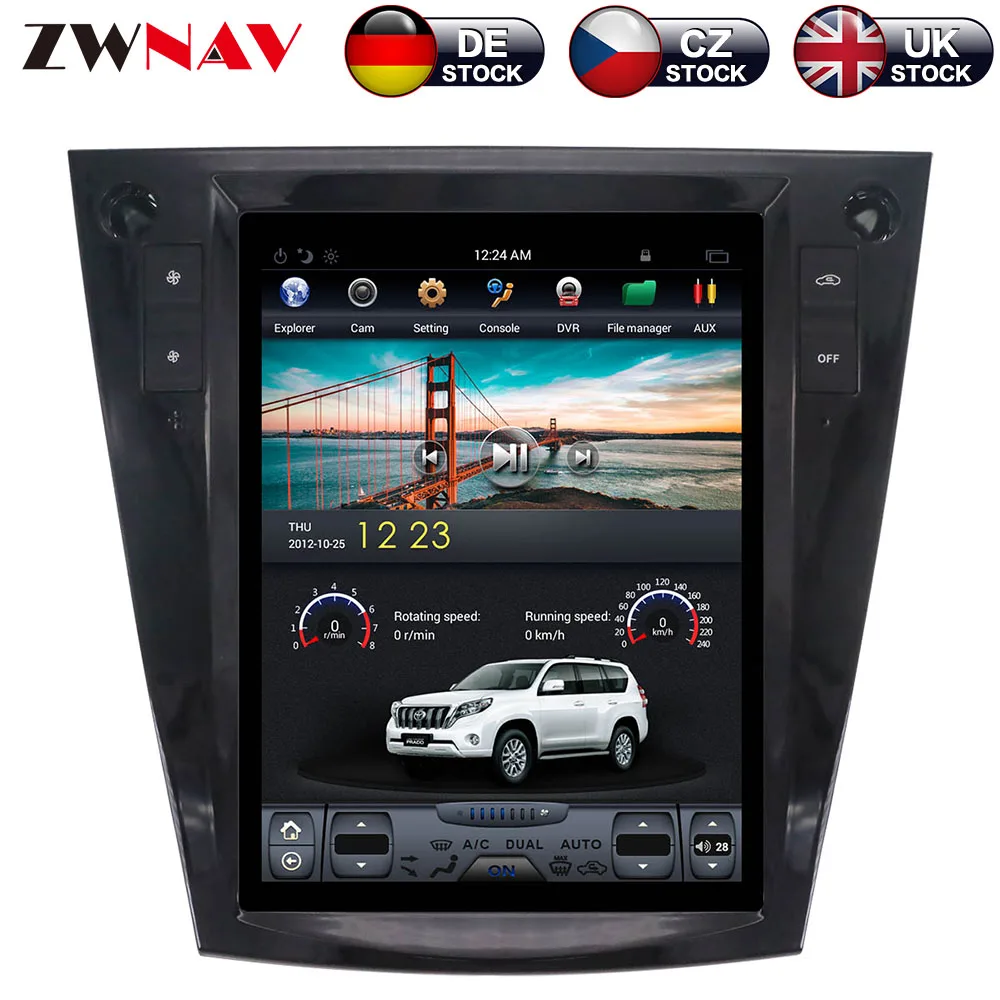 

ZWNVA Tesla Style ISP Screen Android 7.1 No DVD Player GPS Navigation Radio Screen For Subaru Forester 2013 2014 2015 2016 2017