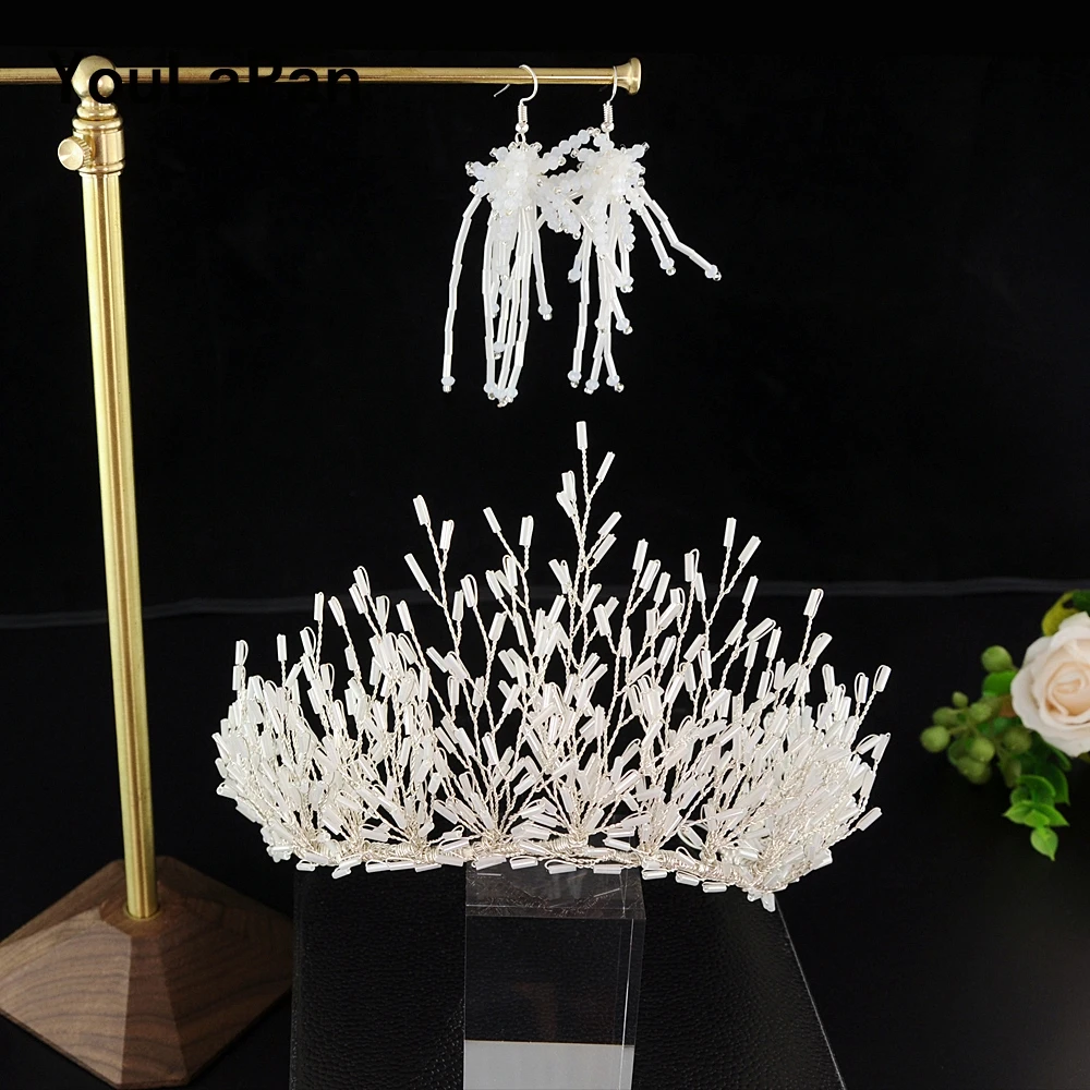 YouLaPan HP193 Bride Crown Bridal Tiara Wedding Hair Crown Bride Crown Bridal Wedding Hair Jewelry