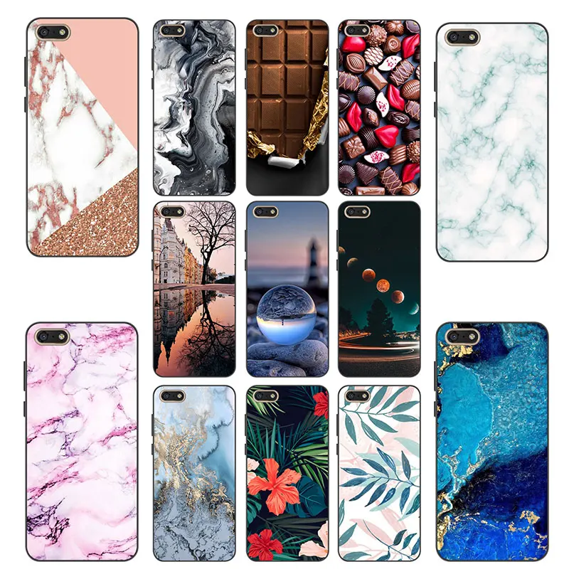 

For Honor 7A PRO Black Case For Huawei Honor7A PRO Case TPU 5.7" AUM-L29 Silicone Soft Case Back Cover For Honor 7A Dua-L22 5.45