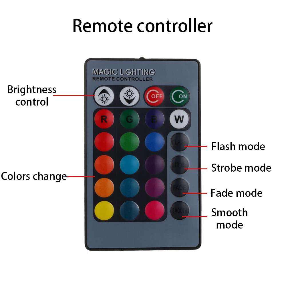 2 шт. Автомобильные светодиодные лампы H3 5050 RGB 12SMD|Передние LED-фары для авто| |