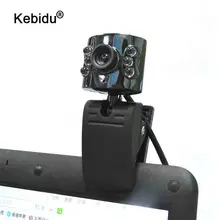 Kebidu USB 2,0 веб-камера Веб-камера 6 Led подсветка диммер HD 30,0 Мега пиксель с микрофоном микрофон для ПК ноутбука рабочего стола
