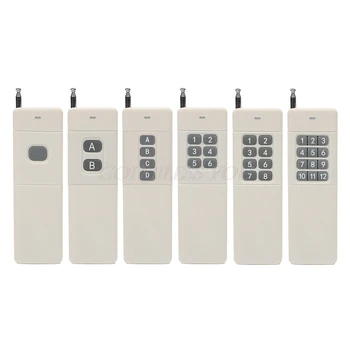 

3000m Long Range High Power 1/2/4/6/8/12CH RF Remote Control Transmitter 433 MHz