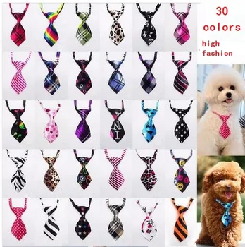

120PC/Lot Colorful Dog Puppy Cat Ties Pet Dog Neckties Dog Bow Ties Pet Grooming Supplies 3 model 30colors choice LS-1