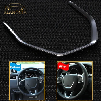 

Reamocea 1Pc For Land Rover Discovery Sport 2015 2016 2017 ABS Chrome Car Interior Steering Wheel Frame Cover Trim